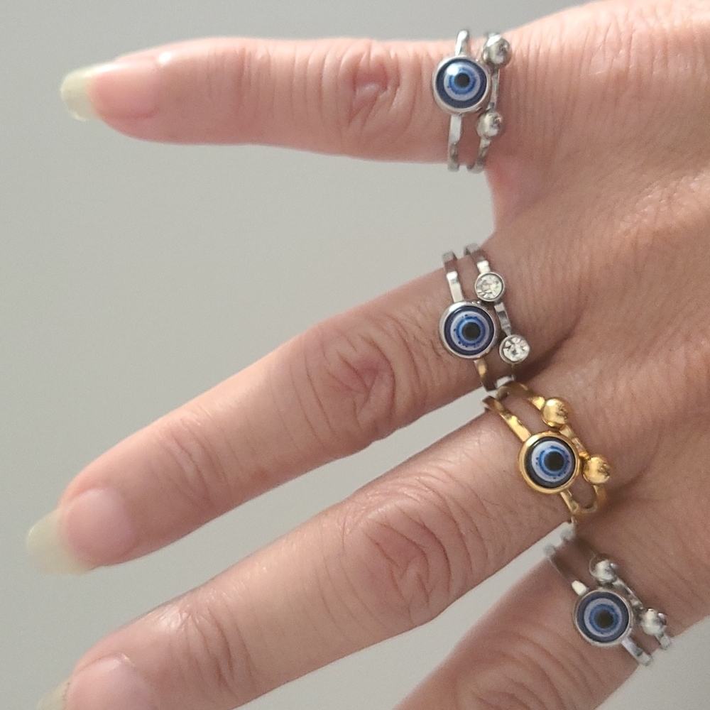 EVIL EYE RINGS - Picture 8 of 9